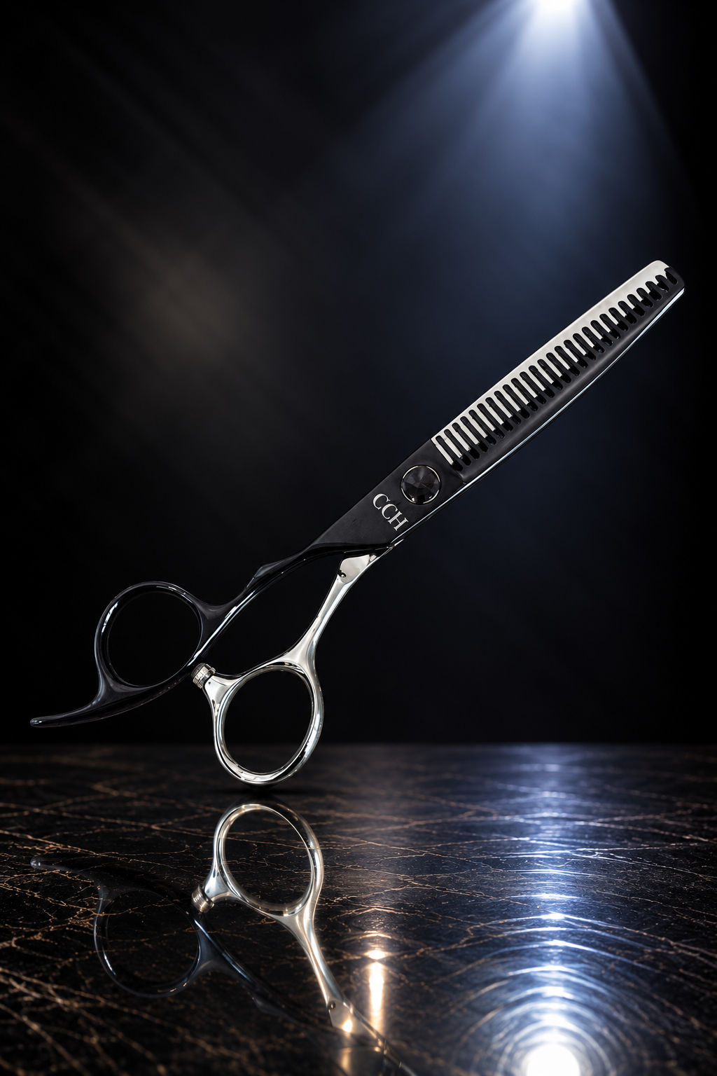 CCH Black & Silver 27T Texture Scissor